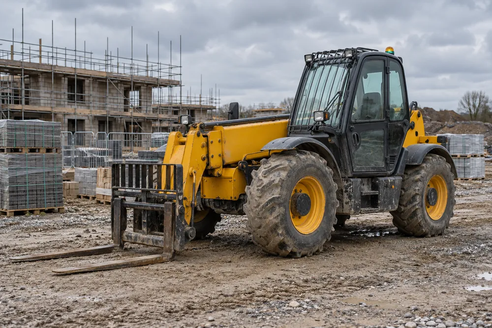 Telehandler Hire in a UK commercial setting